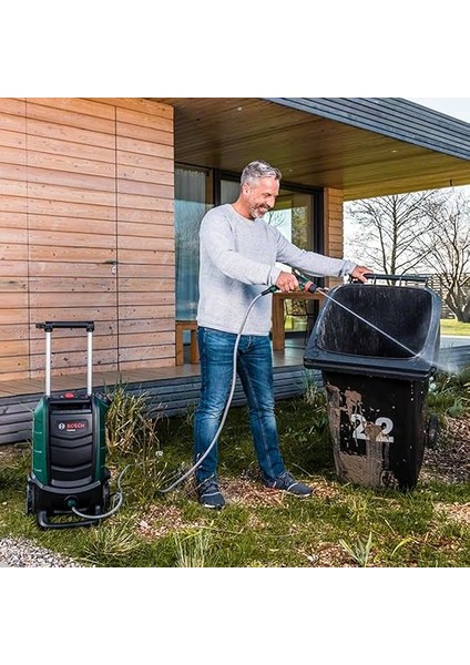 Home And Garden Fontus Akülü Yüksek Basınçlı Yıkama, Yeşil, 15 Litre Su Deposu, (18 V, 1 Akü, Maks. Basınç 15 Bar) fırsatları