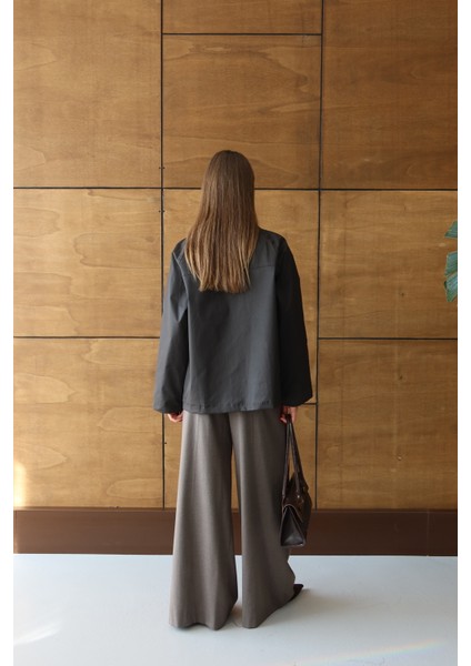 Kadın Süet Yaka Çıtçıtlı Mumlu Ceket fiyatları