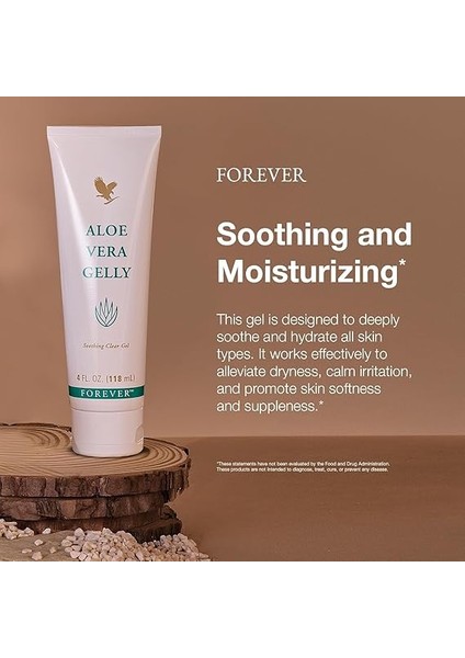 Living - Aloe Vera Gelly - Saf Aloe Jel, Yatıştırıcı ve Nemlendirici Cilt, Lekelenmez ve Hızlı Emici, Vegan ve Glutensiz, 4 Fl Oz modelleri