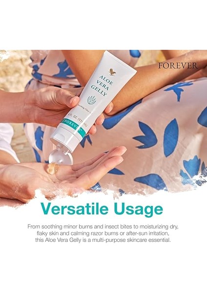 Living - Aloe Vera Gelly - Saf Aloe Jel, Yatıştırıcı ve Nemlendirici Cilt, Lekelenmez ve Hızlı Emici, Vegan ve Glutensiz, 4 Fl Oz indirimleri