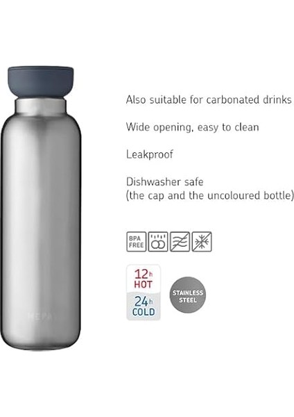 Thermo Ellipse 500 ml Nordic Pembe – Içecekleri Uzun Süre Soğuk Veya Sıcak Tutar – Paslanmaz Çelik Içecek Şişesi – Çift Duvarlı Yalıtımlı – Sızdırmaz fırsatları