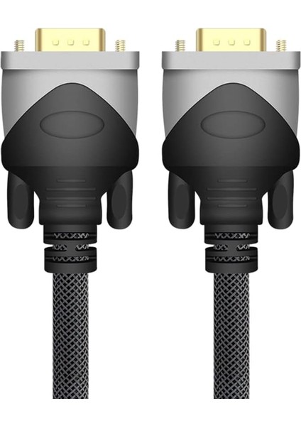 SWV9009 Örgülü 15 Pinli 1080P VGA Kablosu - 1 Metre