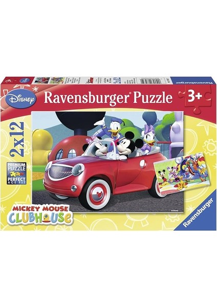 Wd Mickey Mousse 2X12P Yapboz 75652