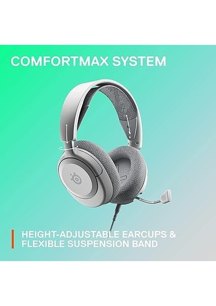 Arctis Nova 1 – Multi-Platform Gaming Kulaklık – Hi-Fi Sürücü – 360° Surround Ses – Airweave Memory Foam Kulak Yastıkları – Gürültü Önleyici Mikrofon, Pc, Ps5, Ps4, Switch, Xbox – Beyaz modelleri