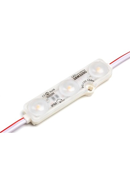 Adet Beyaz 10000K Samsung Modül LED Mercekli 12V 1.08 Watt, Beyaz ve Günışığı Renk Seçeneği, Tabela, Akvaryum, Vitrin Uygulama fırsatları