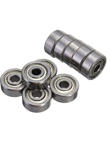 Magnet 10 Adet 623ZZ Rulman, Metal Mühürlü Minyatür Bilya, 3X10X4-3D Mikro Yazıcı Rulmanı
