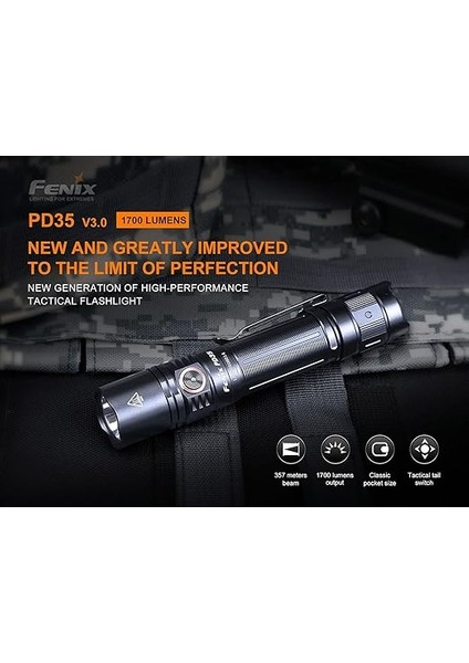 PD35 V3.0 LED El Feneri, 1700 Lümen modelleri