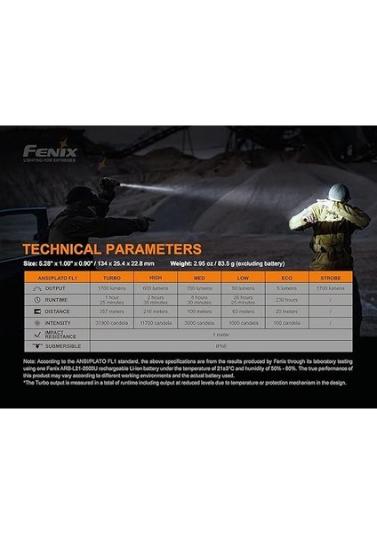 PD35 V3.0 LED El Feneri, 1700 Lümen indirimleri