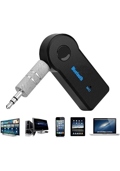 Ses Alıcısı, 3.5mm Aux Girişli, Kablosuz, USB Şarj, Siyah, Dahili Mikrofonlu, 10M Menzilli, Araç ve Ev Ses Sistemleri Için modelleri