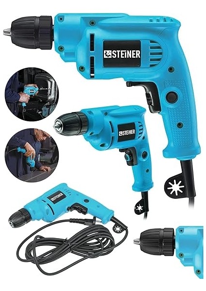 Alman 1400 Watt 10 mm Professional Bakır Sargılı Kablolu Darbesiz Vidalama Matkap - ST0518R215400431 fiyatları