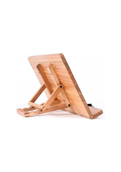 Ayarlanabilir Kiraz Ahşap Kitap Okuma Standı - El Yapımı Masif Ahşap Kitap Tutucu - Gugar Kitap Destek fırsatları