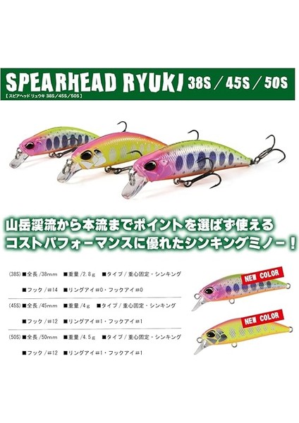 Spearhead Ryuki 45S ANA4076 Pink Clown Yamame fiyatları