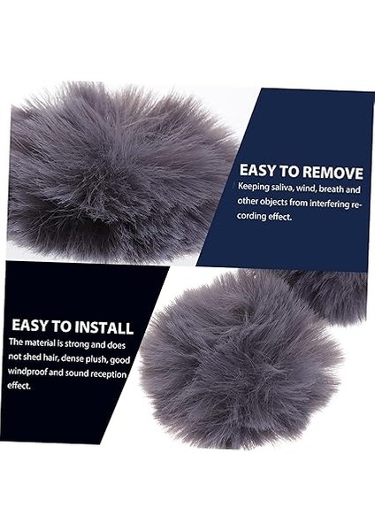 Mikrofon Furry Paketi 1cm Rüzgarlık Rüzgarlık Kılıfı Dış Mekan Kullanımı Için fırsatları