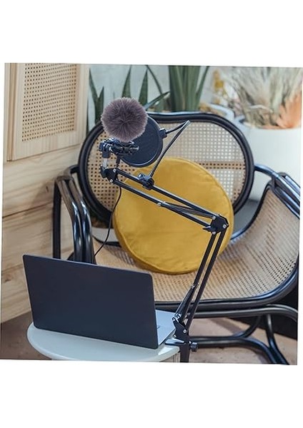 Mikrofon Furry Paketi 1cm Rüzgarlık Rüzgarlık Kılıfı Dış Mekan Kullanımı Için indirimleri