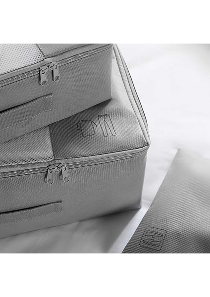 Home Textile 6'lı Gri Renk Bavul Içi Düzenleyici Set fırsatları