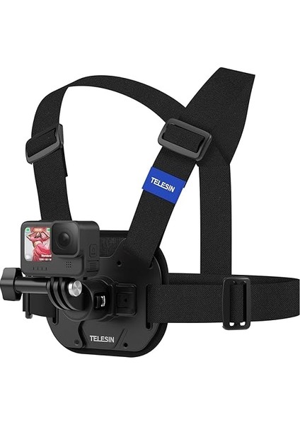 Aksiyon Kamera Göğüs Askısı (Vest Chest) | Hızlı Çıkarılabilir Yelek Göğüs Kayışı | Gopro 13/12/11/10/9/8/7/6/5, Osmo Action 3/4/5 Pro, INSTA360 Modelleri ile Uyumludur (Siyah) fiyatları