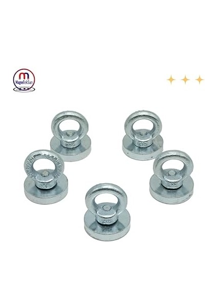 Çok Güçlü Deniz Mıknatısı - Fishing Magnet - Neodyum Daimi Çelik Mıknatıs - Halkalı Pot Mıknatıs - Nikel Kaplı - Paslanmaz - Kararma Yapmaz - Tuzlu Suya Dayanıklı Mns Magneteksan modelleri