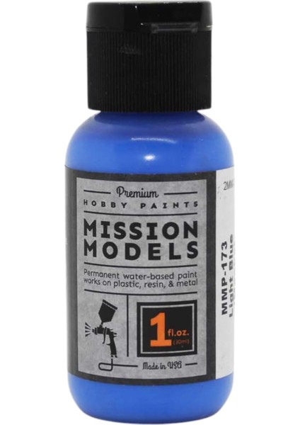 Models Açık Mavi Akrilik Boya 1oz MIOMMP173 Plastik Boya Akrilik