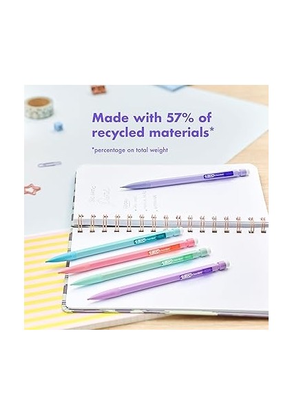 Matic Pastel 0.7 Uçlu Versatil Kalem 10'lu Poşet, 5 Farklı Pastel Renk, 3 Adet 0.7 Hb Uç Ile, Kolayca Silinir fiyatları