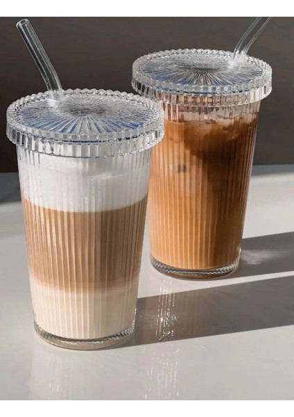 Pipetli Bardak | Kapaklı Sunum Bardağı