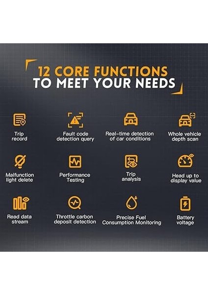 FD10 Araba Obd2 Tarayıcı, Kod Okuyucu, Hata Temizleyici Ios Android Bluetooth V5.1 indirimleri