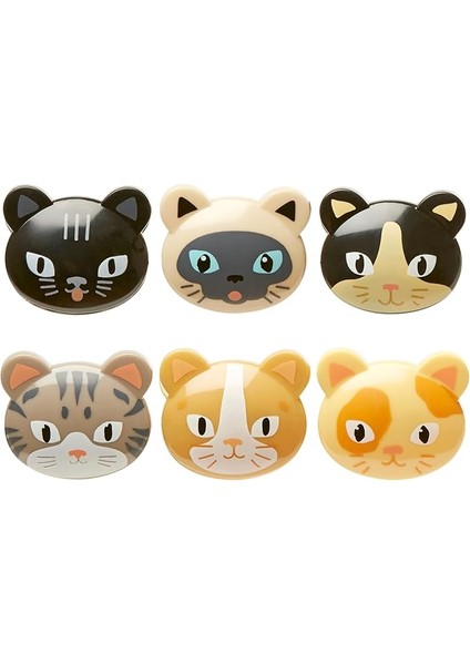 Poşet Klipsi Kedi 6'lı