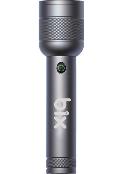 Flashlight BX6166FL 3W Led, Max. 1500 Lümen Parlaklık ve 368 Metreye Kadar Menzilli, Şarj Edilebilir, Güç Göstergeli ve Çok Modlu Kompakt Acil Durum Kamp Elektrik Kesintileri Outdoor Için El Fener