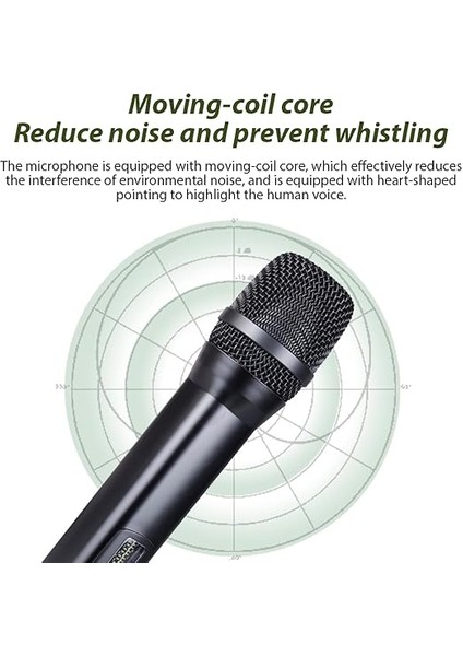 El Tipi Mikrofonlu Kablosuz Mikrofon Sistemi Ev Sinemaları, Karaoke, Kilise Konuşması, Düğün Partisi, Şarkı Söyleme, Tak ve Çalıştır Şarj Edilebilir Kablosuz Mikrofon Için Profesyonel Dinamik modelleri