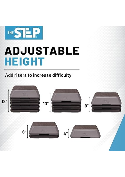 Step 4 Kademeli Ayarlanabilir Step Tahtası, Yüksek Aerobik Platformu, Evde Spor Salonu Egzersiz Ekipmanları, Abd’de Üretilmiş Fitness Egzersiz Ekipmanları indirimleri