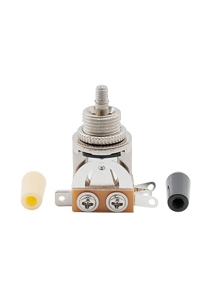 Metrik 3 Yollu Kısa Düz Gitar Geçiş Anahtarı Pikap Seçici Epiphone Lp Les Paul Elektro Gitar, Krem Ipucu indirimleri