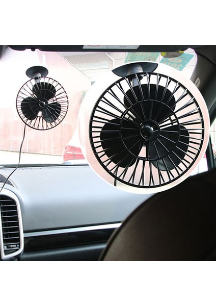 Vantuzlu Oto Vantilatör Fan Çakmaklık Giriş 12V 5 Inç