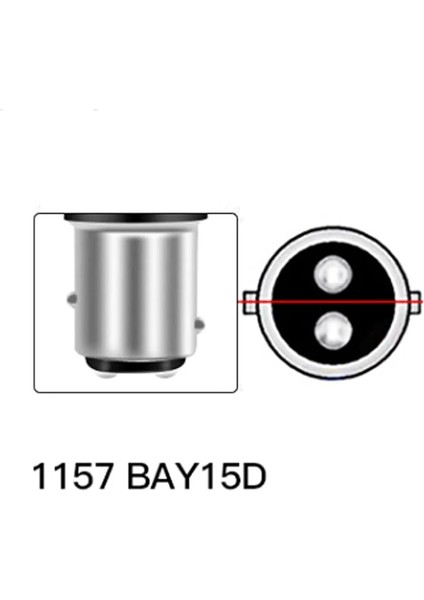 Car Accesories LED Aydınlatma Ampul Stop Fren Lamba 1016 Duy Çift Duy Parlak Kırmızı modelleri