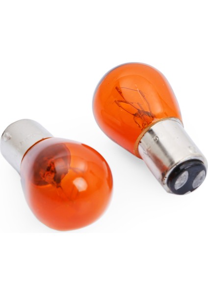 Superlight BAZ15D/7225 21/5W 12V Halojen Fren Sinyal Ampulü Çift Duy 2 Adet Turuncu