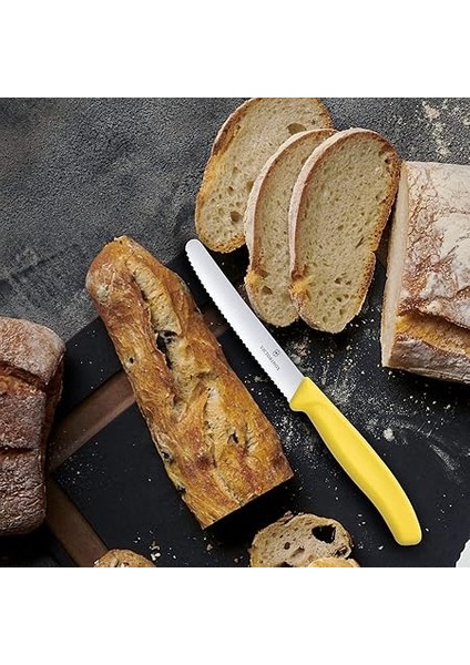 Vt 6.7836.L118 Swiss Classic Sarı Tırtıklı Domates Sosis Bıçağı 11 cm indirimleri