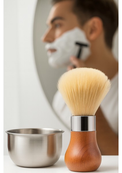 Premium Tıraş Fırçası - Dişbudak Saplı - %70 Domuz Kılı Karışımı | Yoğun Köpük, Pürüzsüz Tıraş 722390 modelleri