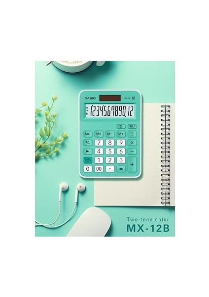 MX-12B-GN Açık Yeşil 12 Hane Masa Üstü Hesap Makinesi fırsatları