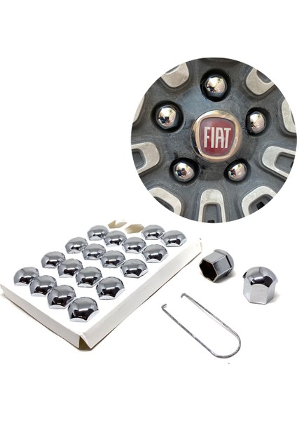 Bijon Kapağı Sökme Aparatlı Krom 19MM