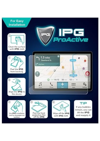 2025 C-Hr - Hybrid Passion X-Sport X-Style 12.3 Inch Navigasyon Için 9h Nano Ipg Proactive Ekran Koruyucu, Pürüzsüz Cam Bitiş, Ultra Duyarlı Dokunmatik Hassasiyet, Darbeye Dayanıklı indirimleri