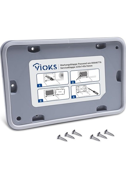 Bakım Kapağı - Bosch 00646776/646776 Için Yedek Servis Kapağı Onarım Seti ve Yedek Parça Bosch Kurutma Makinesi Için - Seri 6 Seri 8, Siemens Isı Pompalı Kurutucu - IQ300 IQ500 IQ700 IQ800