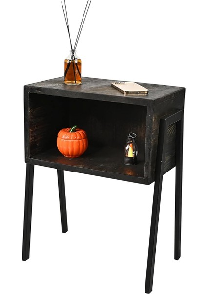 Ahşap Siyah Komidin, Yatak Odası Komidini, Oturma Odası Komidini, Masif Komidin