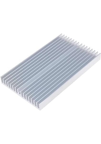 x 10CM x 1cm Alüminyum Metal Soğutucu Blok Radyatör Amfi LED Entegre Transistor VGA Ram Memory Cpu Gpu Peltier Isı Düşürücü