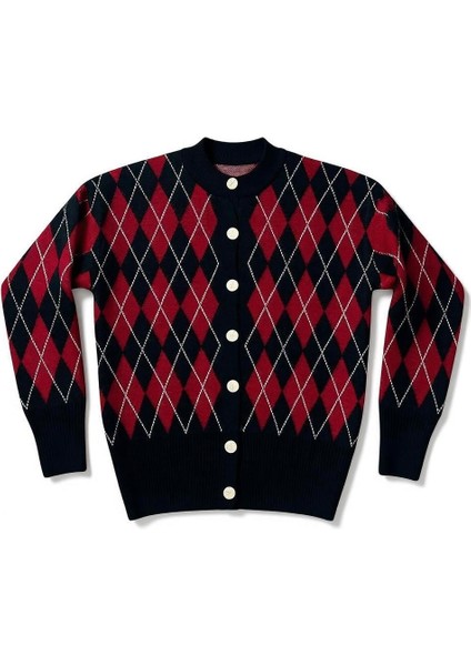 Fiyonk Desenli Çelik Örme Triko V Yaka Hırka modelleri