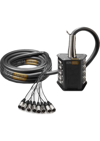 Merz STAGE-8C-20M 8 Kanal 20 Metre Multicore Kablolu Hazır Stage Box