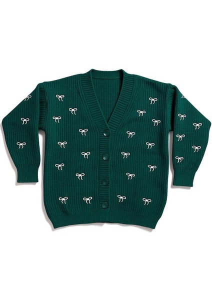 Fiyonk Desenli Çelik Örme Triko V Yaka Hırka modelleri