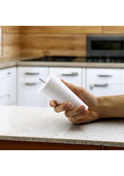 Adet Plastik Ayak 14 cm Mobilya Sehpa Kanepe Ünitesi Koltuk Ayağı Baza Ayakları Beyaz Aparat Dahil fiyatları
