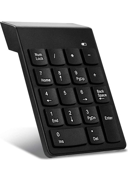 Kablosuz 18 Tuşlu Mini Numerik Klavye - Siyah AL2698