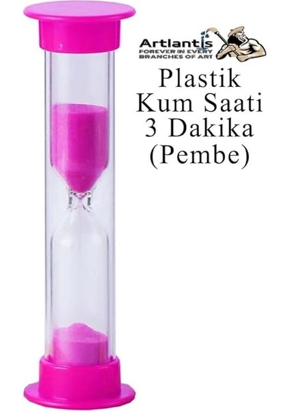 Adet Mini Küçük Kum Saat 3 Dakika 8 cm Kum Zamanlayıcısı Dekoratif Masaüstü Plastik Çocuklar Için Pembe fiyatları