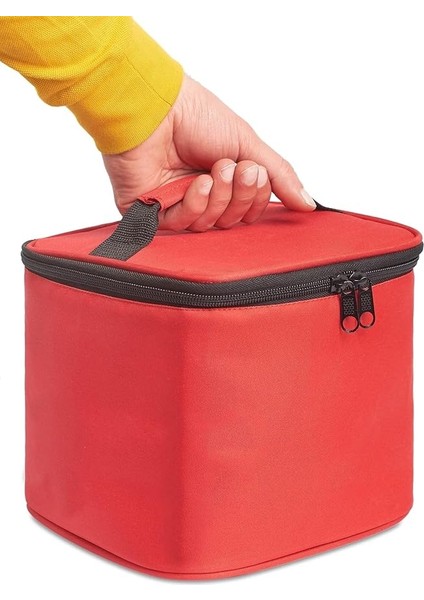 Çantası Termal Çanta Soğuk ve Sıcak Tutucu Termal Termos Kamp Çanta Soğuk Içecek Çantası Kamp Termos Çantası 8 Litre (Kırmızı)