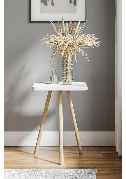 Kare Yan Sehpa Ahşap Ayaklı Tekli Zigon Sehpa fiyatları