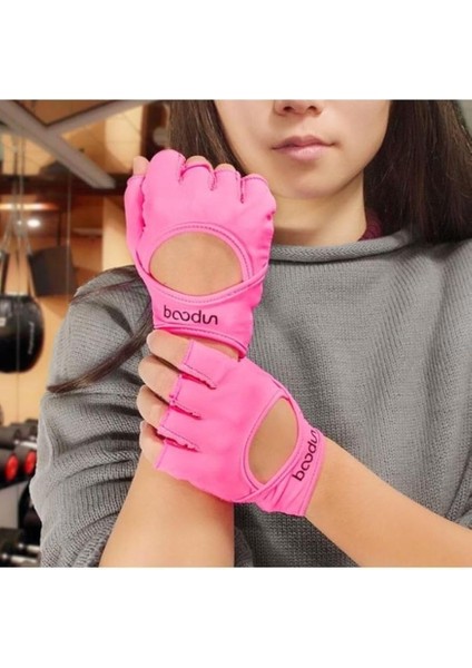 Profesyonel Fitness ve Yoga Eldiveni Pembe